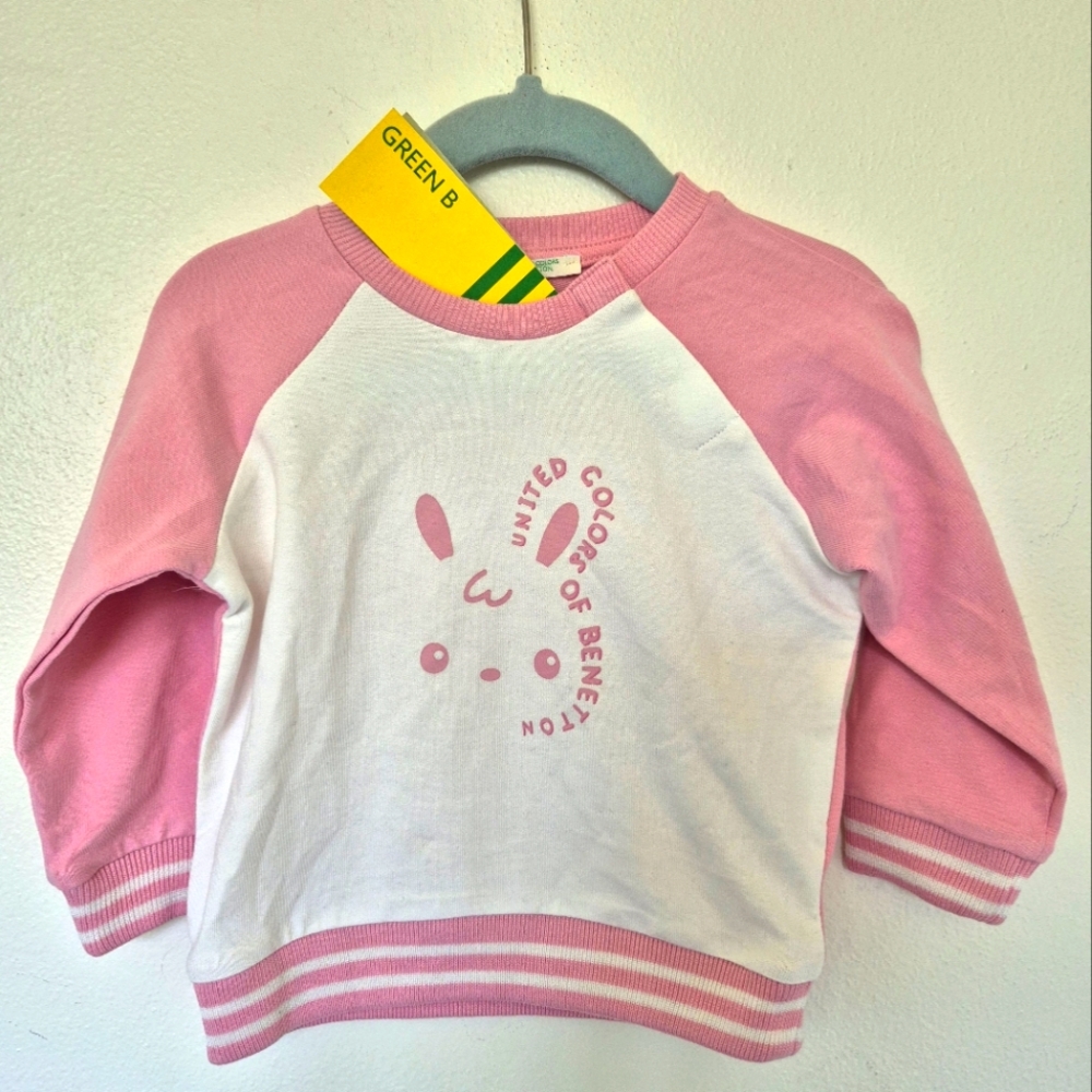 Organic Cotton Sweatshirt By United Colors Of Benetton Baby Size 6-9 Months